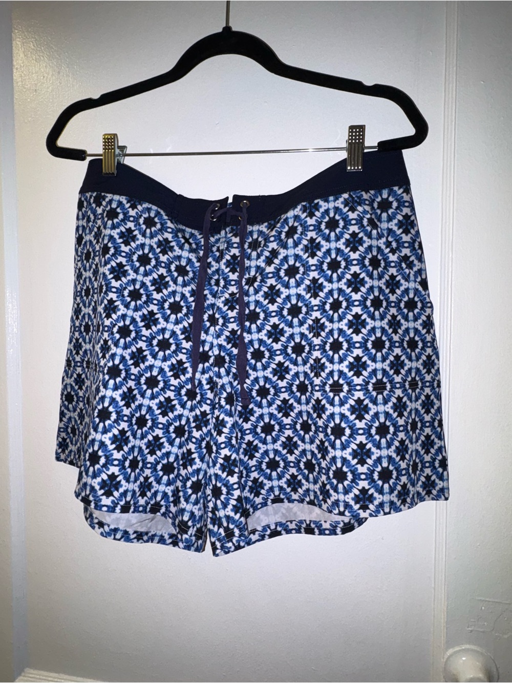 Tommy Bahama Blue Navy White Printed Swim Coverup Skort